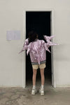 shushutong side slit shorts SS22TR01 naked